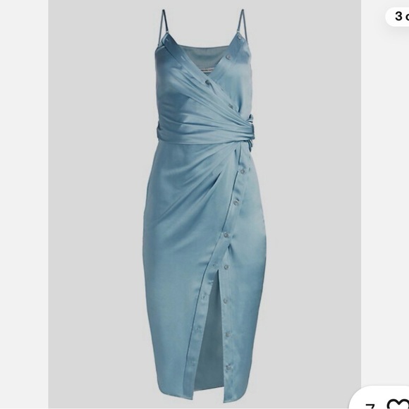 T by Alexander Wang Dresses & Skirts - NWT Alexander Wang T Slip Midi Dress in Light Blue
